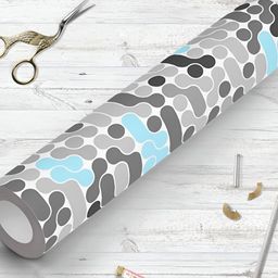 ArtzFolio Blue & Grey Abstract Printed Water Resistant Peel & Stick Wallpaper-10