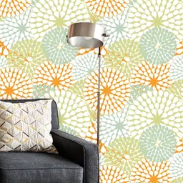 ArtzFolio Green & White Printed Self-Adhesive Water-Resistant Wallpaper-image-62