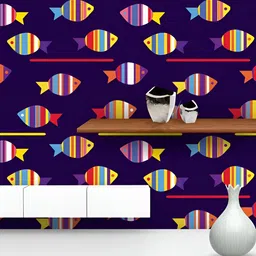 ArtzFolio Navy blue Printed Self Adhesive Decals & Stickers-image-5