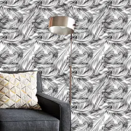 ArtzFolio Black & White Printed Self Adhesive Wallpaper-17