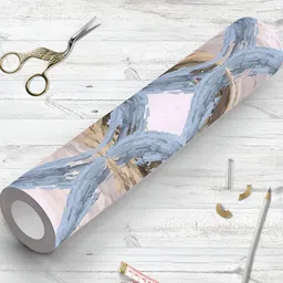 ArtzFolio Grey & Beige Geometric Printed Water Resistant Peel & Stick Wallpaper-5