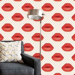 ArtzFolio Cream & Red Peel & Stick Non-PVC Vinyl Self-Adhesive Wallpaper-12