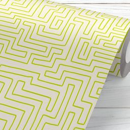 ArtzFolio White & Yellow Printed Self Adhesive Wallpaper-image-48