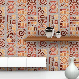 ArtzFolio Grey & Brown Printed Peel & Stick Self-Adhesive Wallpaper-18