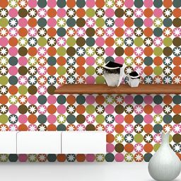ArtzFolio Pink & Green Printed Self Adhesive Wallpaper-image-14