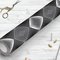 ArtzFolio Black and White Printed Self Adhesive Wall Stickers-56