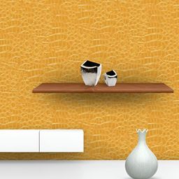 ArtzFolio Mustard Crocodile Skin Printed Peel & Stick Self-Adhesive Wallpaper-image-11