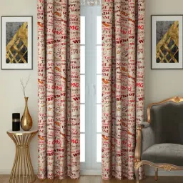 Swayam Sigma  Eyelet Window Curtains - Set of 2 (5 Ft)-2