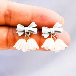 DressBerry Tulip Bow Shaped Drop Earrings-image-19