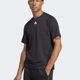 Adidas Charcoal Regular Fit Printed Sports T-Shirt-picture-46