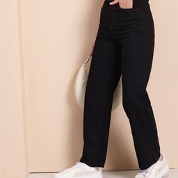 Mast & Harbour Women Straight Fit High-Rise Stretchable Jeans-image-48