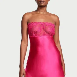 victoria's secret intimates Victoria's Secret Pink Archives Silk Strapless Nightdress-picture-0