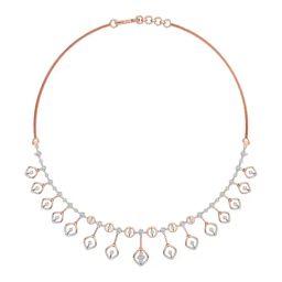 Joyalukkas 18k (750) Purity Rose Gold Leaf Vine Delight Diamond Necklace-image-18