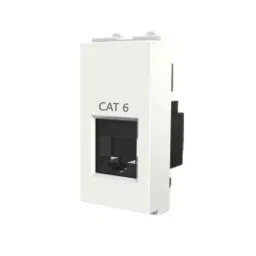 Cona ESTELLA CAT 6 1 Pole Panel Mount White, 18121-27