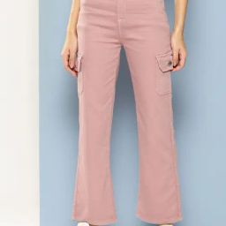 Aarika Girls Pink Solid Jeans-image-82