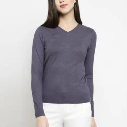 Global Republic Navy Slim Fit Sweater-image-65