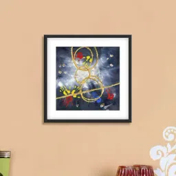 999store Grey & Yellow Abstract Pattern Poster-16