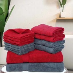 Bianca PARADISO White & Wheat 100% Cotton Towel - Set of 14-image-52