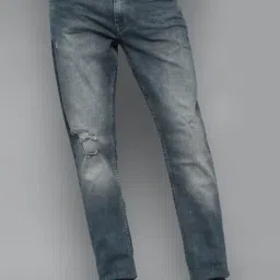 Allen Solly Blue Slim Fit Distressed Jeans-image-98