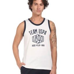 U.S. Polo Assn. Off White Printed Vest-image-45