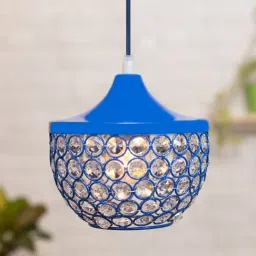 Homesake Blue Crystal Pendant Ceiling Light-45