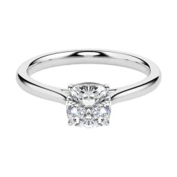 Fiona Diamonds Lab Grown Diamond 14k (585) White Gold Ring for Women-image-49