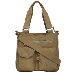 Baomi Beige Solid Medium Shoulder Bag-image-21