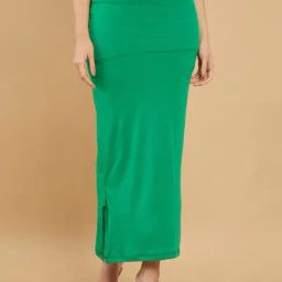Soch Women Spandex Green Plain Saree Shapewear-image-39