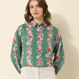 U.S. Polo Assn. Green Regular Fit Floral Print Shirt-picture-48