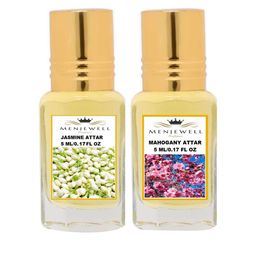 Menjewell Set of Jasmine & Mahogany Attars-16