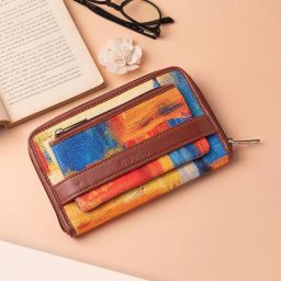 ZOUK Abstract Amaze Multicolor Printed Zip Around Wallet for Women image 1