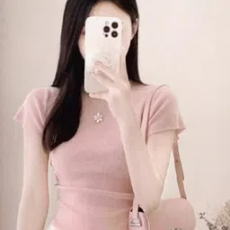 HERE&NOW Women Round Neck Short Sleeves Top-image-78