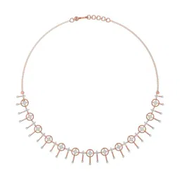 Joyalukkas 18k (750) Purity Rose Gold Garden Glow Diamond Necklace-image-81