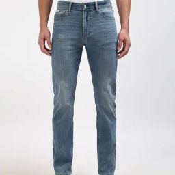 Calvin Klein Blue Cotton Slim Fit Jeans-image-62