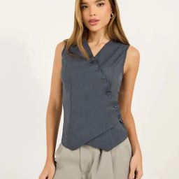 Styli Blue Plain Top-30