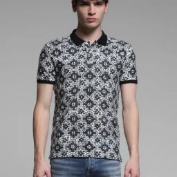 Jack & Jones Blue Cotton Regular Fit Printed Polo T-Shirt-picture-25