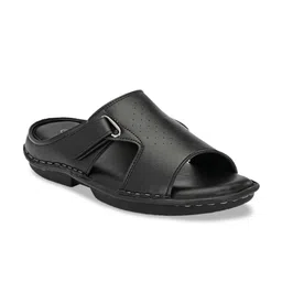 SHENCES Men Black Sandals-image-93