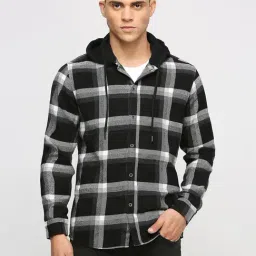 Pepe Jeans Black Cotton Regular Fit Checks Shirt-picture-6