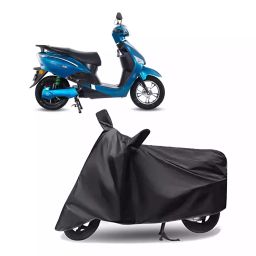Auto Pearl Polyester Two Wheeler Cover for Hero Electric Electric Optima BS6 (Grey)-image-45