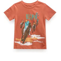 U.S. Polo Assn. Kids Rust Printed T-Shirt-image-40