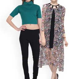 SCORPIOUS Women Pack of Shrug & Top-27