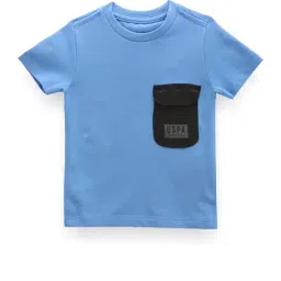 U.S. Polo Assn. Kids Blue Solid T-Shirt-picture-19