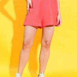 Oxolloxo Red Regular Fit Shorts-picture-3