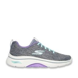 Skechers Women's GO WALK ARCH FIT 2.0 - VIVID Grey Walking Shoes-4