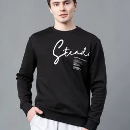 Red Tape Black Regular Fit Graphic Sweatshirt-image-90
