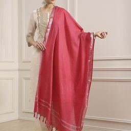 Biba Striped Cotton Dupatta-picture-17