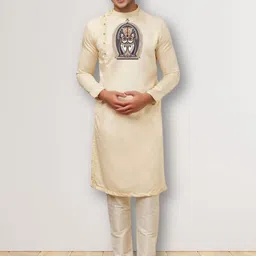 PulseIQ Men Ethnic Motifs Printed Kurta with Pyjama-picture-50