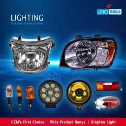 Uno Minda Head Light with Bulb/without Parking for Bajaj C-100 (RB-015-HLA-WB) image 3