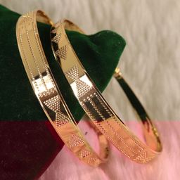 STYOLLO Set Of 2 Gold-Plated Bangle-Style Bracelets-image-65