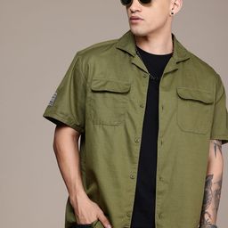 The Roadster Life Co. Drop-Shoulder Relaxed Fit Pure Cotton Casual Shirt-image-42